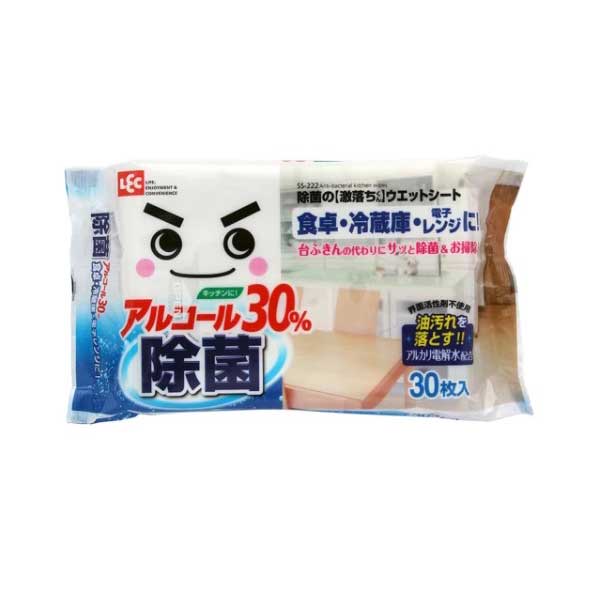 【日本LEC】激落君防菌電解水清潔濕紙巾30入x36包