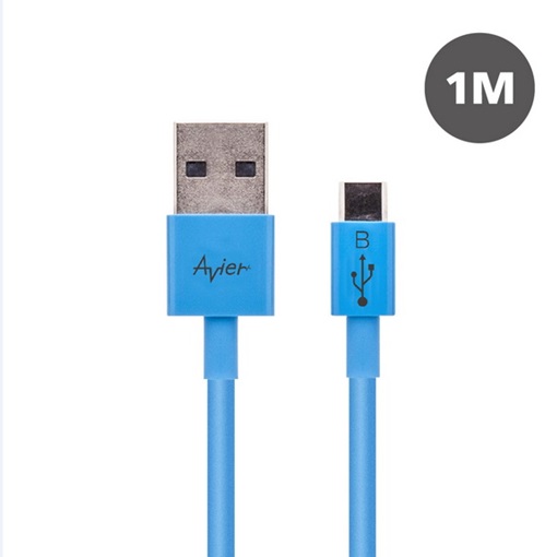 藍彩盤充電傳輸線(Micro USB2.0)