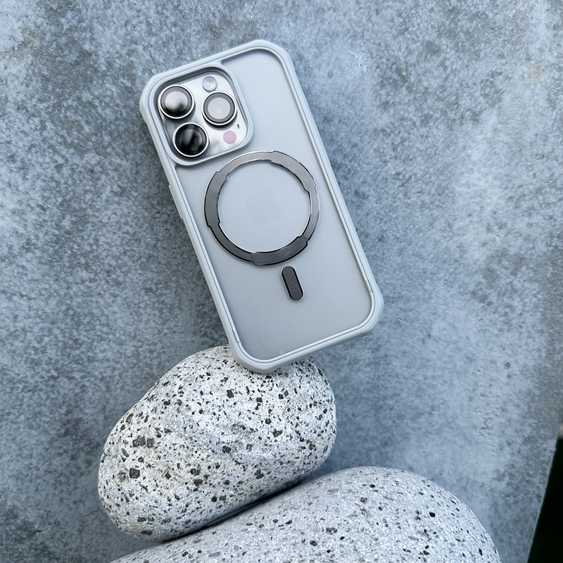 【新品優惠】iPhone 15 Pro Max  (6.7吋)-MagSafe超磁吸透明軍規防摔殼(極光透/極光黑)