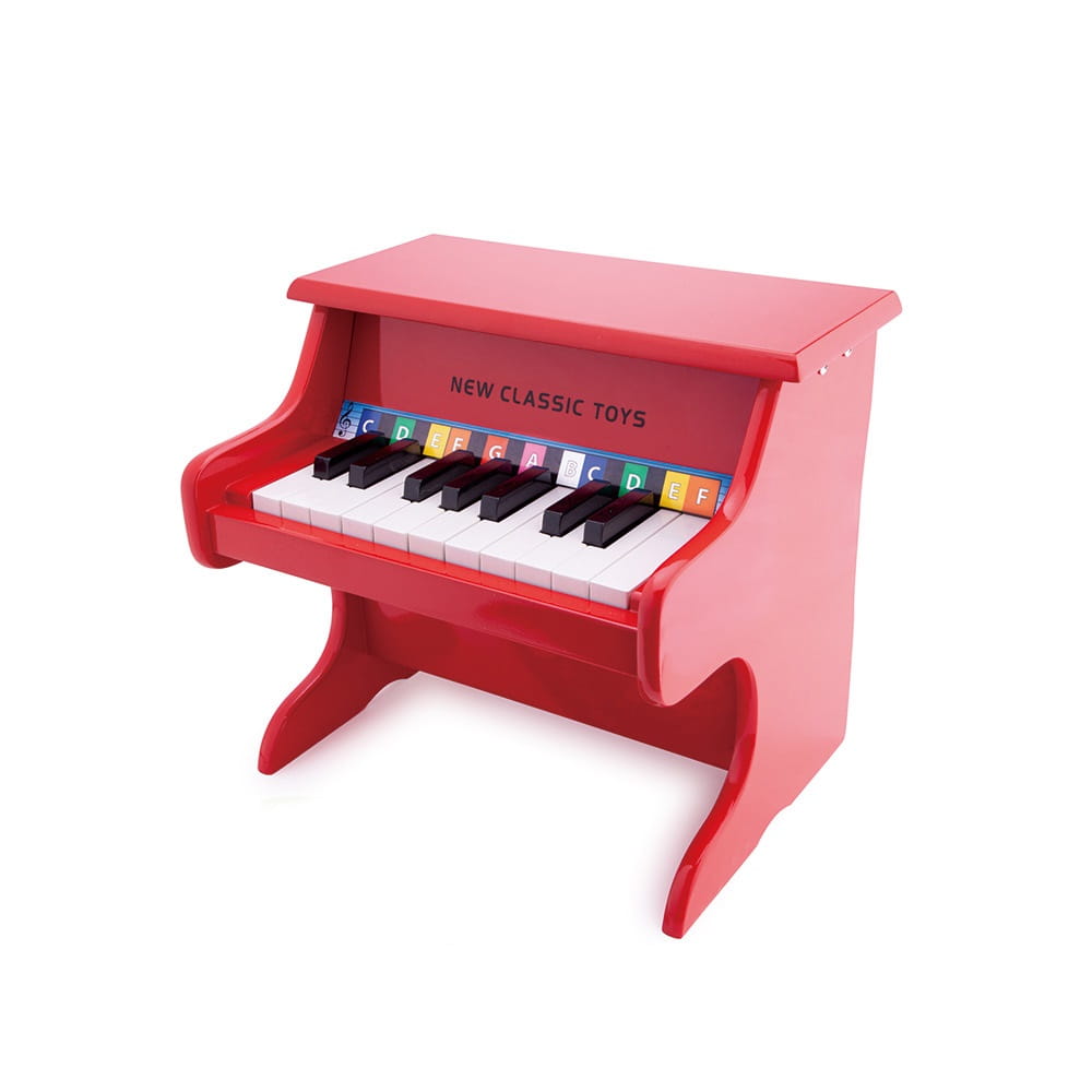 【荷蘭NewClassicToys】幼兒18鍵電子鋼琴玩具(經典紅)-10155