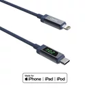 【新品優惠】Apple iPhone USB-C to Lightning數據顯示充電線 (FCA119-01-001)