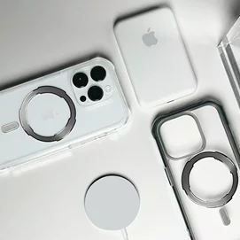 【新品優惠】iPhone 15 Plus (6.7吋)-MagSafe超磁吸透明軍規防摔殼(極光透/極光黑)