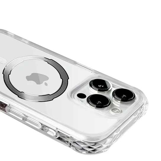 【新品優惠】iPhone 15 Plus (6.7吋)-MagSafe超磁吸透明軍規防摔殼(極光透/極光黑)