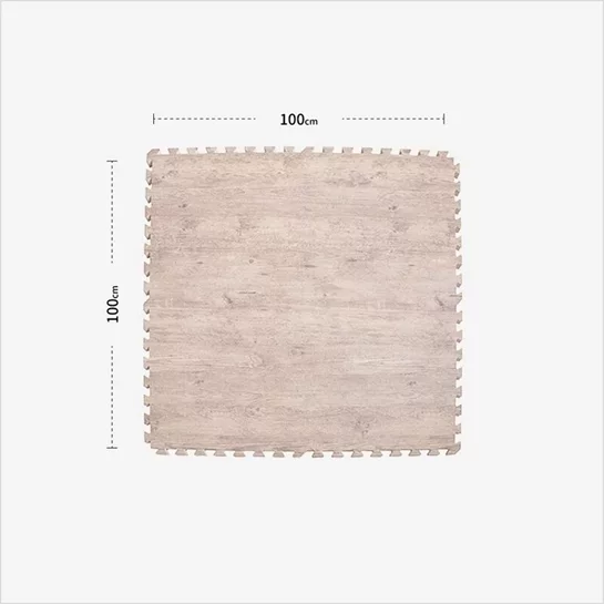 自然系木紋色大型地墊|厚度2cm|淺木紋 - 1箱6片