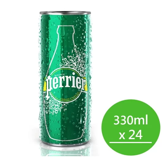 沛綠雅氣泡天然礦泉水鋁罐(330ml)x24罐/箱