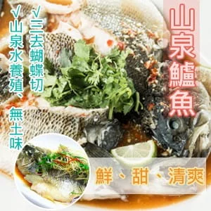 【好味市集】山泉鱸魚(600g/1尾)共4尾